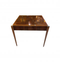 High Gloss Art Deco Rosewood Gaming Table - 3816567