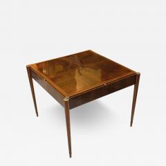 High Gloss Art Deco Rosewood Gaming Table - 3841462