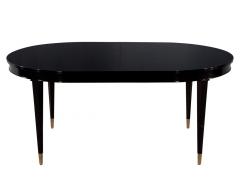 High Gloss Black Lacquered Mahogany Dining Table - 2653882