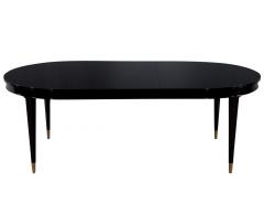 High Gloss Black Lacquered Mahogany Dining Table - 2653884