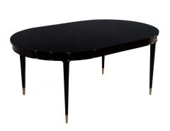 High Gloss Black Lacquered Mahogany Dining Table - 2653885