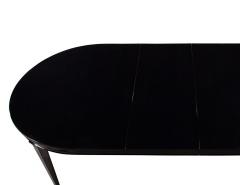 High Gloss Black Lacquered Mahogany Dining Table - 2653887
