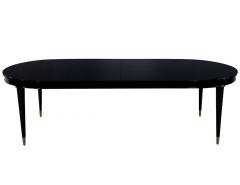 High Gloss Black Lacquered Mahogany Dining Table - 2653889