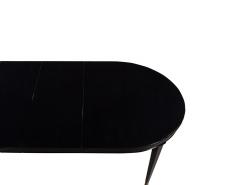 High Gloss Black Lacquered Mahogany Dining Table - 2653890