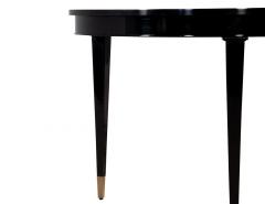 High Gloss Black Lacquered Mahogany Dining Table - 2653893