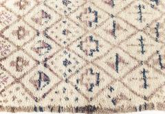 High Quality Vintage Moroccan Rug in Beige Blue Purple - 2441953
