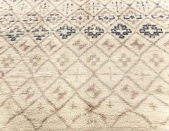 High Quality Vintage Moroccan Rug in Beige Blue Purple - 2441954