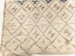 High Quality Vintage Moroccan Rug in Beige Blue Purple - 2441956