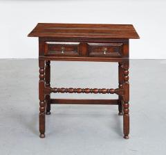 High Stretcher Bobbin Side Table - 3463539