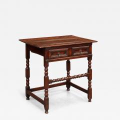 High Stretcher Bobbin Side Table - 3467623