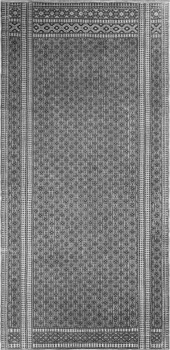 High quality Antique Indian Gray White Handmade Cotton Agra - 2453194