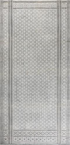 High quality Antique Indian Gray White Handmade Cotton Agra - 2453200