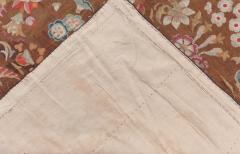 High quality Early 20th Century French Aubusson Brown Size Adjusted Rug - 4009153