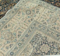 High quality Oversized Persian Tabriz Blue Beige Handmade Rug Size Adjusted  - 2446841