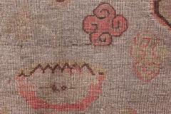 High quality Samarkand Brown Handwoven Wool Rug - 3875939