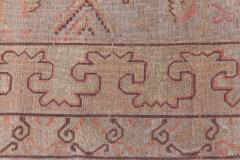 High quality Samarkand Brown Handwoven Wool Rug - 3875973