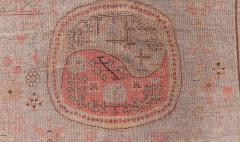 High quality Samarkand Brown Handwoven Wool Rug - 3875980