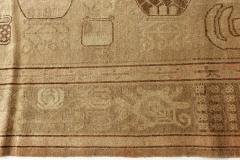 High quality Samarkand Handmade Wool Rug in Caramel and Brown - 2456448