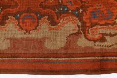High quality Viennese Art Deco Handmade Wool Rug in Red Shades - 2455809
