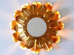 Highly Decorative Mid Century Modern Backlit Wall Mirror or Sconce Germany 1960s - 3356159