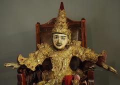 Highly decorative Burmese marionette - 4774398