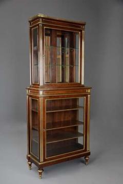 Highly decorative French Directoire style mahogany vitrine or display cabinet - 4756981