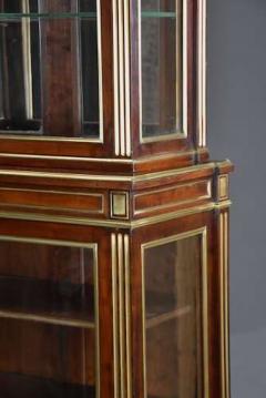 Highly decorative French Directoire style mahogany vitrine or display cabinet - 4756982