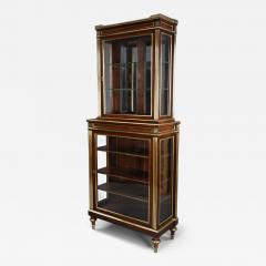 Highly decorative French Directoire style mahogany vitrine or display cabinet - 4762017