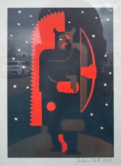 Hilaire Hiler Hilaire Hiler 1934 Silkscreen Print The Manitou  - 4526800