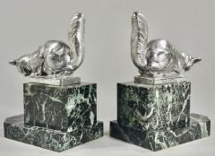 Hippolyte Fran ois Moreau Art Deco Bookends Sculpture of Cats by H Moreau - 1334156