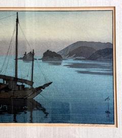 Hiroshi Yoshida Framed Japanese Woodblock Print Yoshida Hiroshi Three Little Islands - 4560802
