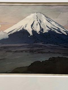 Hiroshi Yoshida Framed Japanese Woodblock Print by Hiroshi Yoshida Fuji San from Yamanaka - 3225095