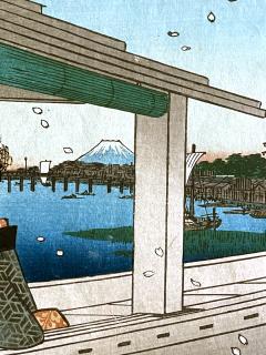 Hiroshige Utagawa Japanese Woodblock Print One Hundred Famous Views of Edo by Utagawa Hiroshige - 3085950