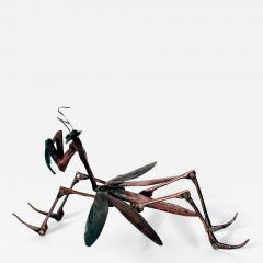 Hiroyoshi Myochin Japanese Articulate Praying Mantis Jizai Okimono Myochin Hiroyoshi Meiji - 4069278