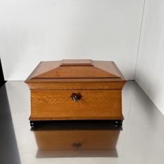 Historicism Box Floral Ash Veneer Rosewood Austria circa 1880 - 3927951