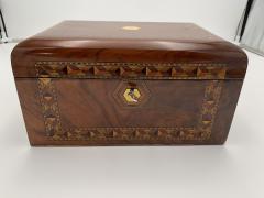 Historicism Jewelry Box Walnut with Inlays Germany 19th century - 3086408