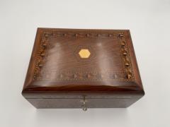 Historicism Jewelry Box Walnut with Inlays Germany 19th century - 3086409