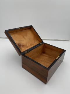 Historicism Jewelry Box Walnut with Inlays Germany 19th century - 3086413