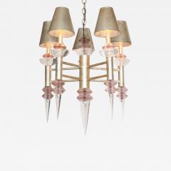 Hivo G Van Teal Chandelier by Hiro Van Teal circa 1970 in Lucite - 788231