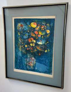 Hoi Lebadang Floral Still Life Artist Proof Lithograph Signed Framed - 3536452