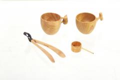 Hokuto Sekine Set of Hand Crafted Mugs Coffee Scoop and Tong by Hokuto Sekine Japan 2021 - 2225073