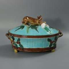 Holdcroft Majolica Fox And Goose Game Pie Dish - 4259500