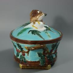 Holdcroft Majolica Fox And Goose Game Pie Dish - 4259502