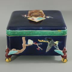 Holdcroft Majolica Square Box and Cover - 2505936