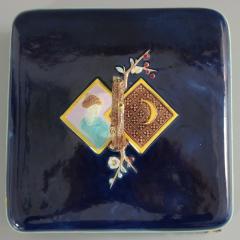 Holdcroft Majolica Square Box and Cover - 2505939