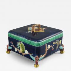 Holdcroft Majolica Square Box and Cover - 2510612