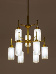 Holger Johansson Swedish Chandeliers in Brass and Glass by Holger Johansson - 1620366