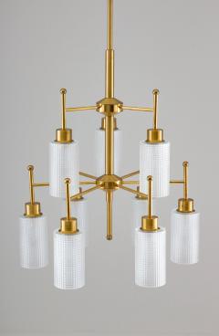 Holger Johansson Swedish Chandeliers in Brass and Glass by Holger Johansson - 1620367