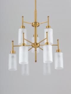 Holger Johansson Swedish Chandeliers in Brass and Glass by Holger Johansson - 1620371