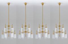 Holger Johansson Swedish Chandeliers in Brass and Glass by Holger Johansson - 1620373